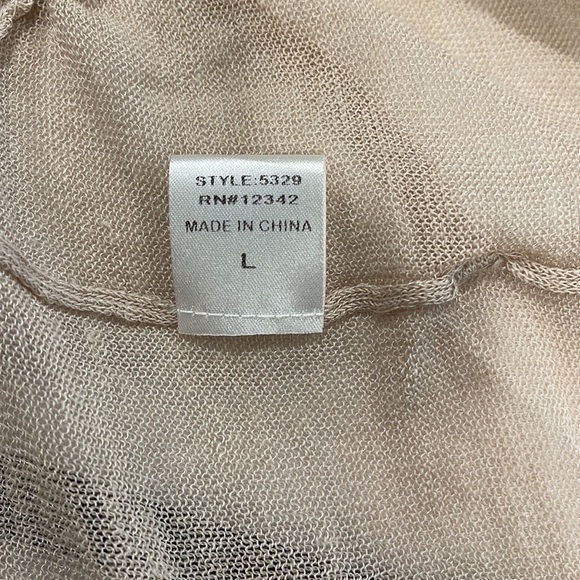 Ladies light weight tan cardigan - Picture 4 of 5